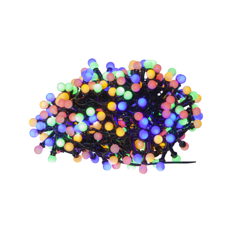 Valguskett Berry Mini, 15m, 700 LED värviline, voolutoide, sise/välis, IP44