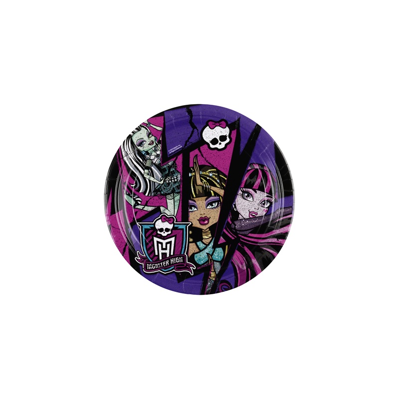 Monster High 2 taldrik 18cm/8tk.
