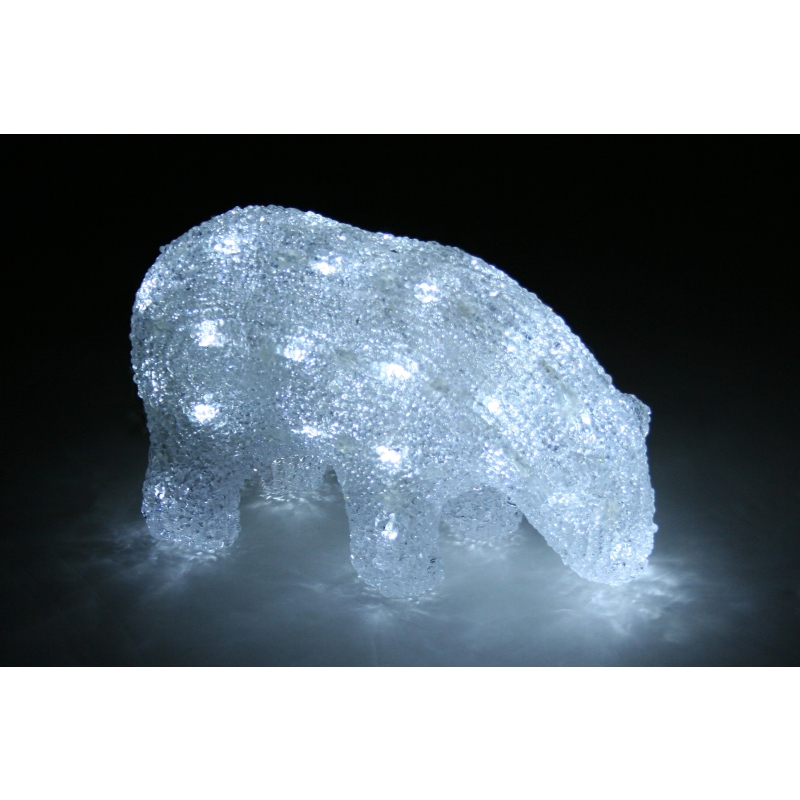 Akrüül Jääkaru, 40 valge LED tulega /8 22*9,5*14cm