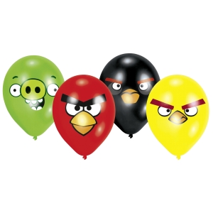 Õhupallid Angry Birds 8tk/25,4cm/10"
