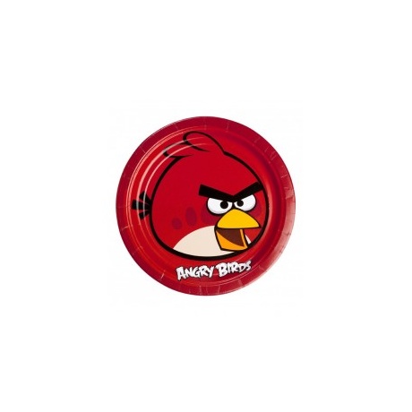 Angry Birds Taldrikud 23cm 8tk/pk.