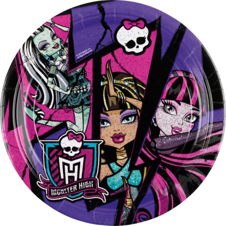 Monster High 2 taldrik 23cm/8tk.