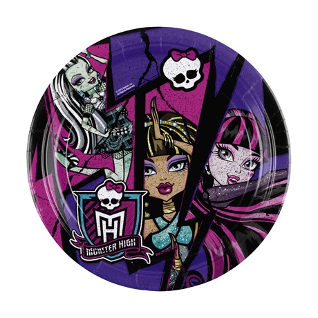 Monster High 2 taldrik 18cm/8tk.