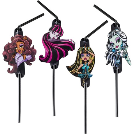 Monster High 2 joogikõrred 8tk/pk.