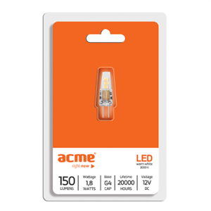 ACME LED G4 1,8W3000K20h150lm