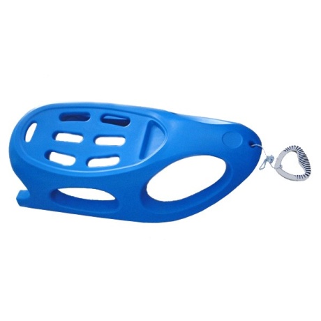 Sled, blue, metal sliding surface on the foot / 5
