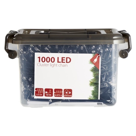 Valguskett 35m, 1000LED soe valge, voolutoide, sise/v?lis, IP44