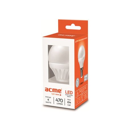 ACME LED Globe 6W, 2700K 470lm, E14