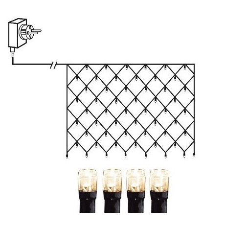 Valgusvõrk MicroLED, 2*1m, 160 LED tuld, tulede vahe 10cm, 230V-31V DC, IP44