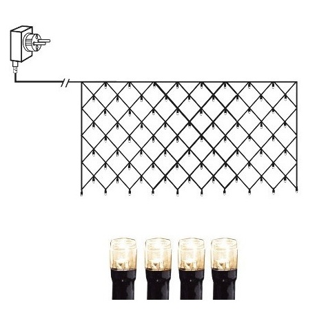 Valgusvõrk MicroLED, 3*1,5 m, 320 LED tuld, tulede vahe 10cm, 230V-31V DC, IP44