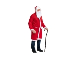 Santa&#39;s hooded fleece jacket with a beard, size M / L, length 114cm