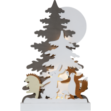 Decoration Forest Friends 44cm, laser cut, 10LED, battery powered, IP20