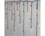 Icicle chain 6m, 240 LED, golden warm light, power supply, indoor / outdoor, IP44