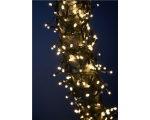 Cluster light chain 25m, 1000LED warm white, power supply, indoor / outdoor, IP44