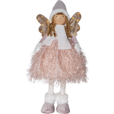 Decoration angel Nova, pink, 55cm. 13 LED, battery powered, IP20