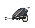Hamax bicycle trailer and pram OUTBACK, 2 seats, dark blue