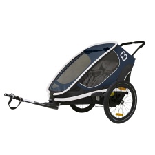 Hamax bicycle trailer and pram OUTBACK, 2 seats, dark blue