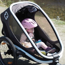 Hamax bicycle trailer and pram OUTBACK, 1 seat, gray