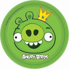 Angry Birds Plates 18cm 8pcs / pack.