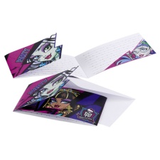 Monster High 2 professional cards + envelope 6 pcs / pack.