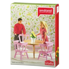 Lundby Kitchen furniture pink