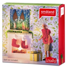 Lundby Christmas fireplace