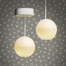 Lundby round ceiling lamps