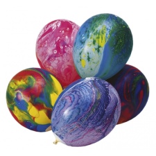 Balloons Marble assorted 8pcs / 18cm / 7 &quot;