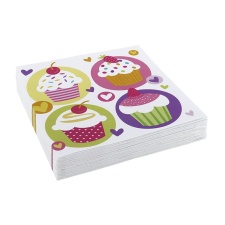 Cupcake Salvrätikud 33x33cm 20tk/pk