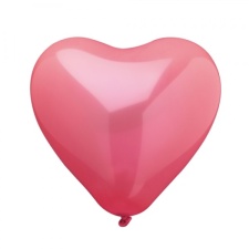 Balloons Heart 10pcs red, suitable for filling with helium