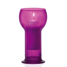 Candlestick made of glass Lucilla Fuxia DB120