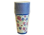 Floral Drinking cups 0.2L 7x9.7cm 10pcs.