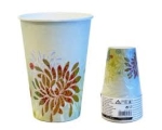 Flower shaded Drinking cups 0.2L 7x9.7cm 10pcs.