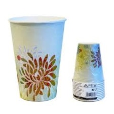 Flower shaded Drinking cups 0.2L 7x9.7cm 10pcs.