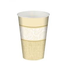 Bella cream Drinking cups 0.2L 7x9.7cm 10pcs.