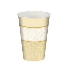 Bella cream Drinking cups 0.2L 7x9.7cm 10pcs.