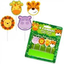 Animals mini candles 4pcs / pack