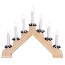 Advent candlestick ADA, 7XE10 fire, natural wood