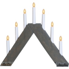 Advent triangle Viking gray 7 lights E10 IP20 1000h