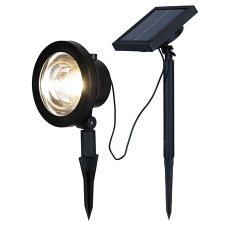 Garden light, 30 lm, 4 LEDs, distance 10cm, with solar panel, IP44