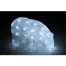 Acrylic Polar Bear, 40 with white LED light / 8 22 * 9.5 * 14cm