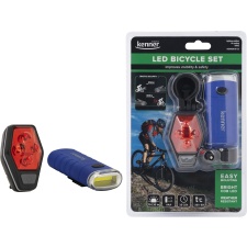 LED bicycle light set (front + rear light)