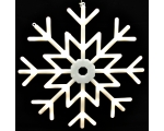 Decoration Snowflake 40cm with 40 warm white LED lights