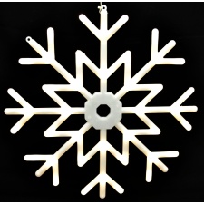 Decoration Snowflake 40cm with 40 warm white LED lights