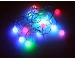 20 LED light balls (d. 2cm), self-changing color, ball spacing 15cm / 12