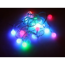 20 LED light balls (d. 2cm), self-changing color, ball spacing 15cm / 12