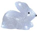 Rabbit, 19x14cm, 12 LEDs, battery powered (3xAA, not included), IP20