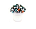 Christmas deco Flashy, height 35 cm, 10 LED lights white / multicolored / 6