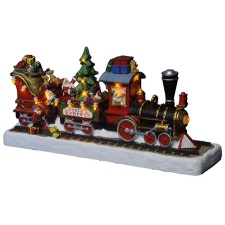 Santa&#39;s train 16 LED, 30x15cm, battery powered (3xAA, not included), IP20