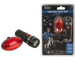 Kenner KBS12 LED bicycle light set, white-red EOL